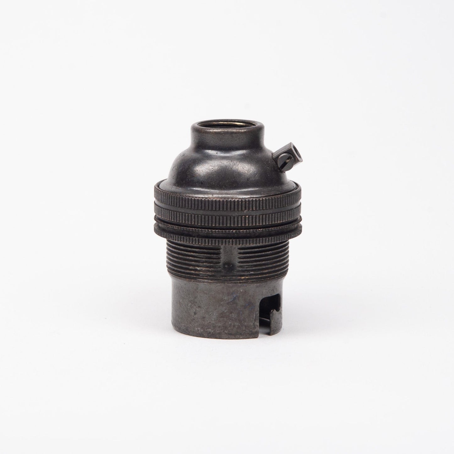 Bayonet Bronze Black Brass Period Lampholder 1/2" Threaded
