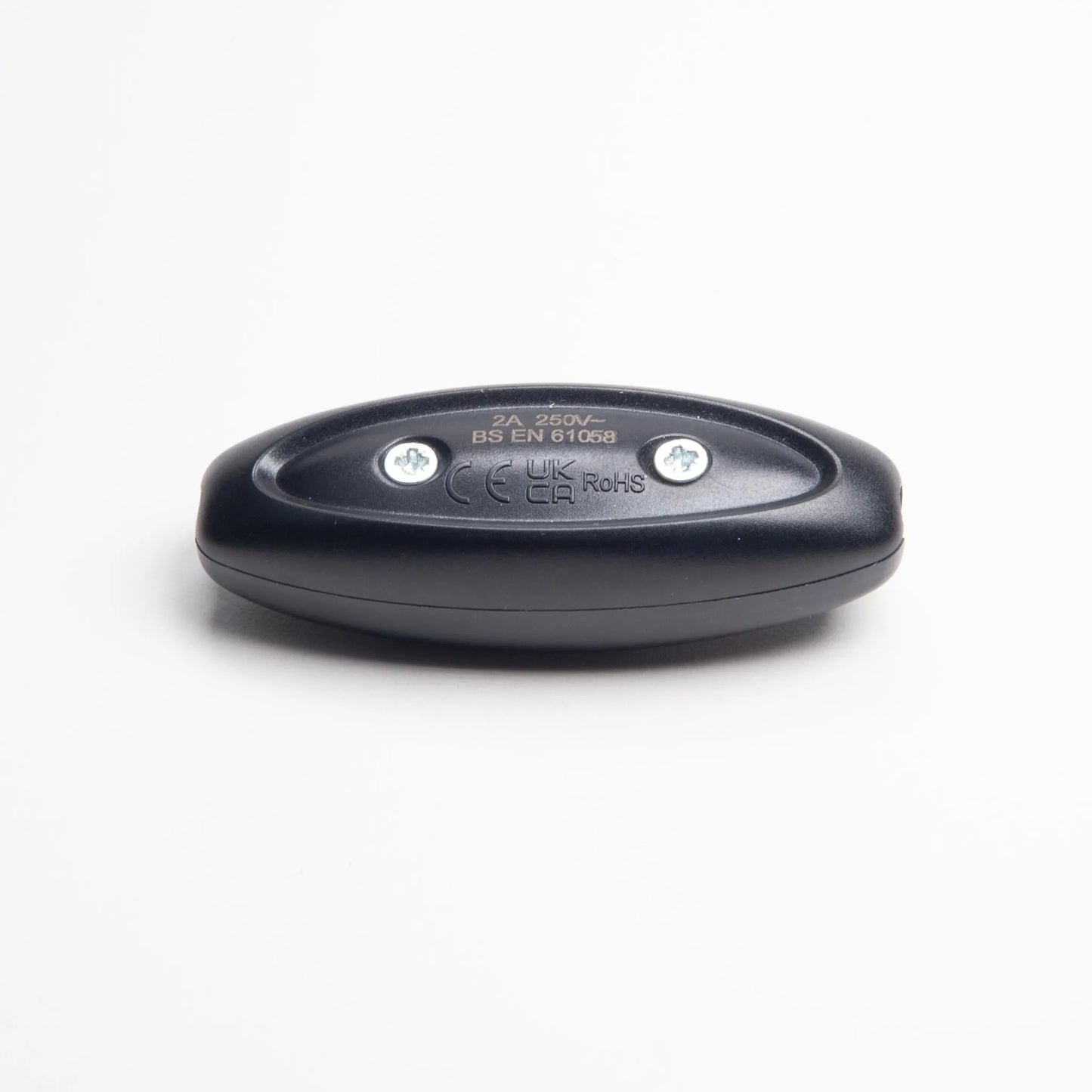 Black Inline Switch 'Pebble' with Earth