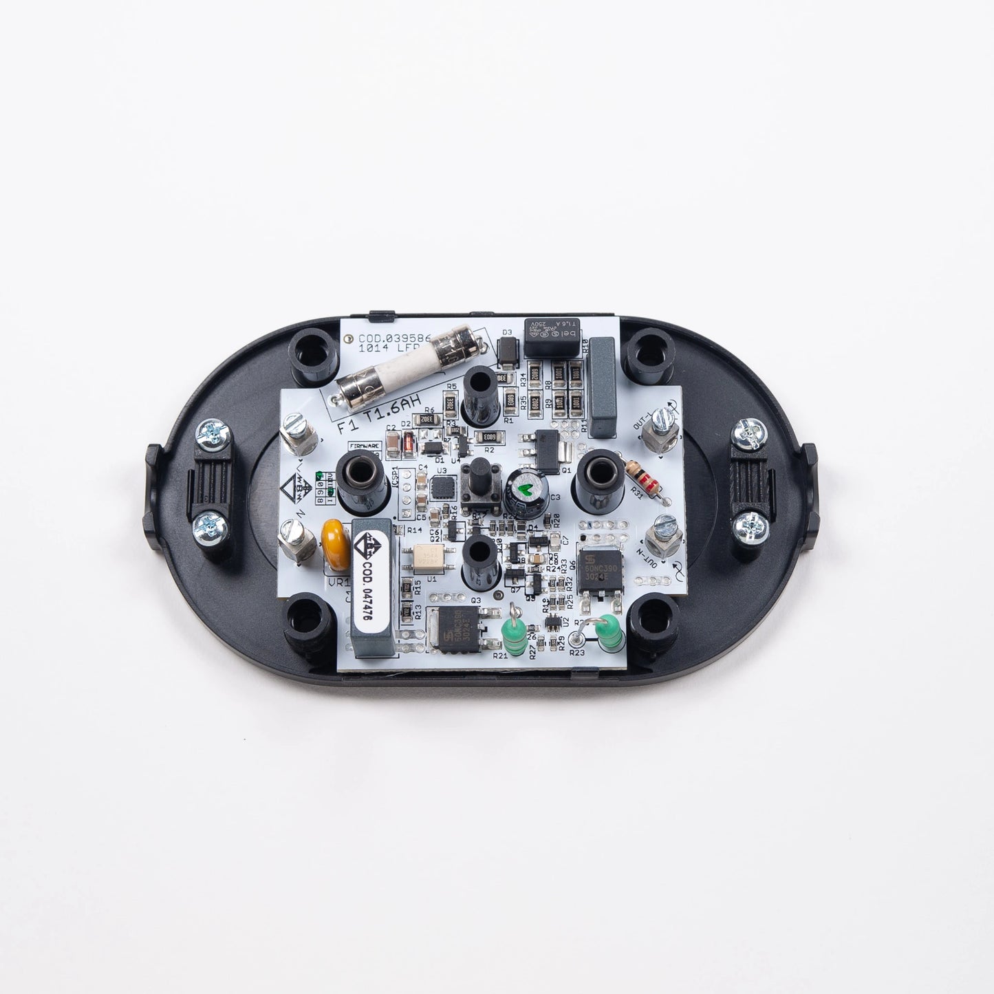Designer Black Inline Electronic Floor Dimmer Switch for Two Core Flex