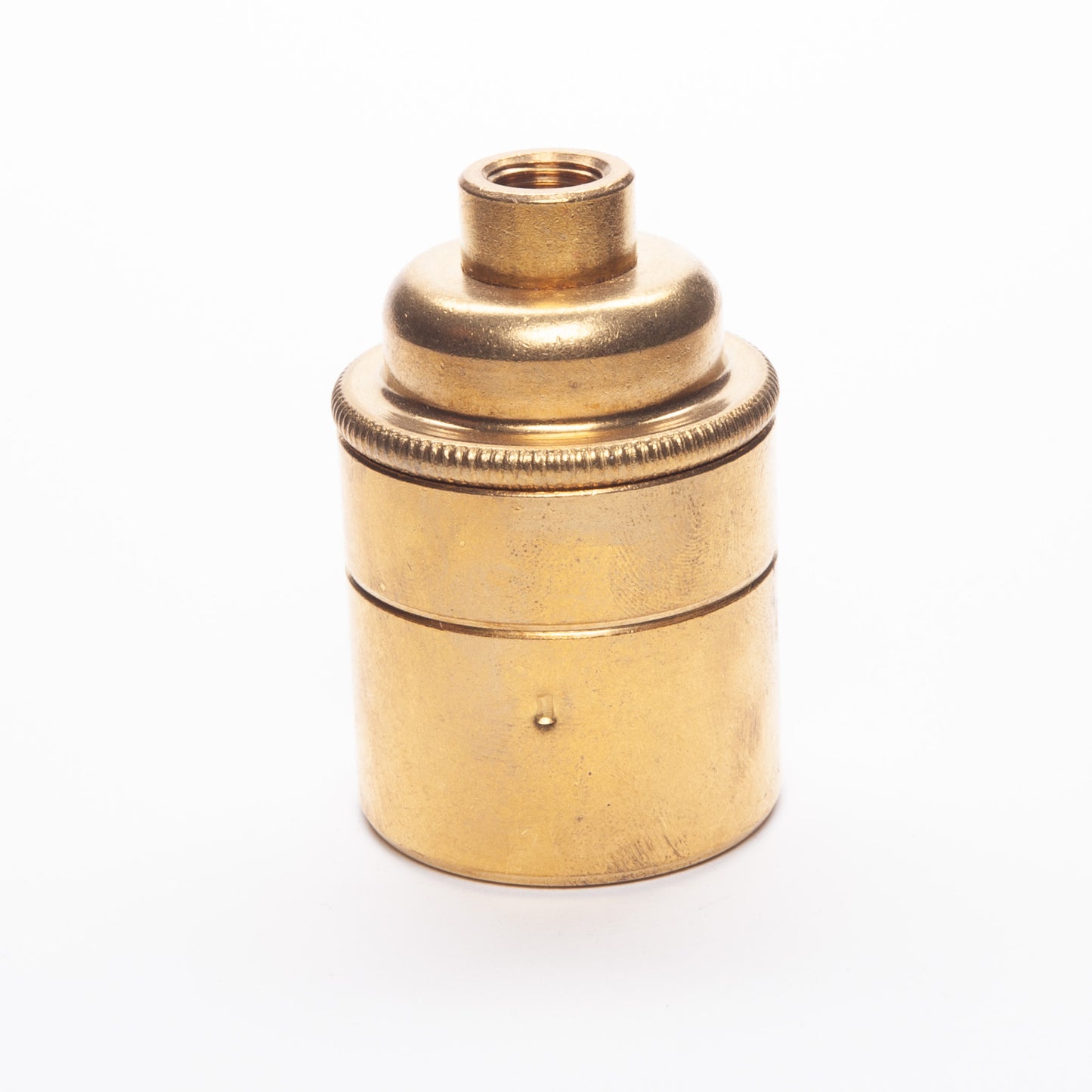 E27 ES Edison Screw Plain Skirt Solid Brass Period Lampholder M10 Threaded