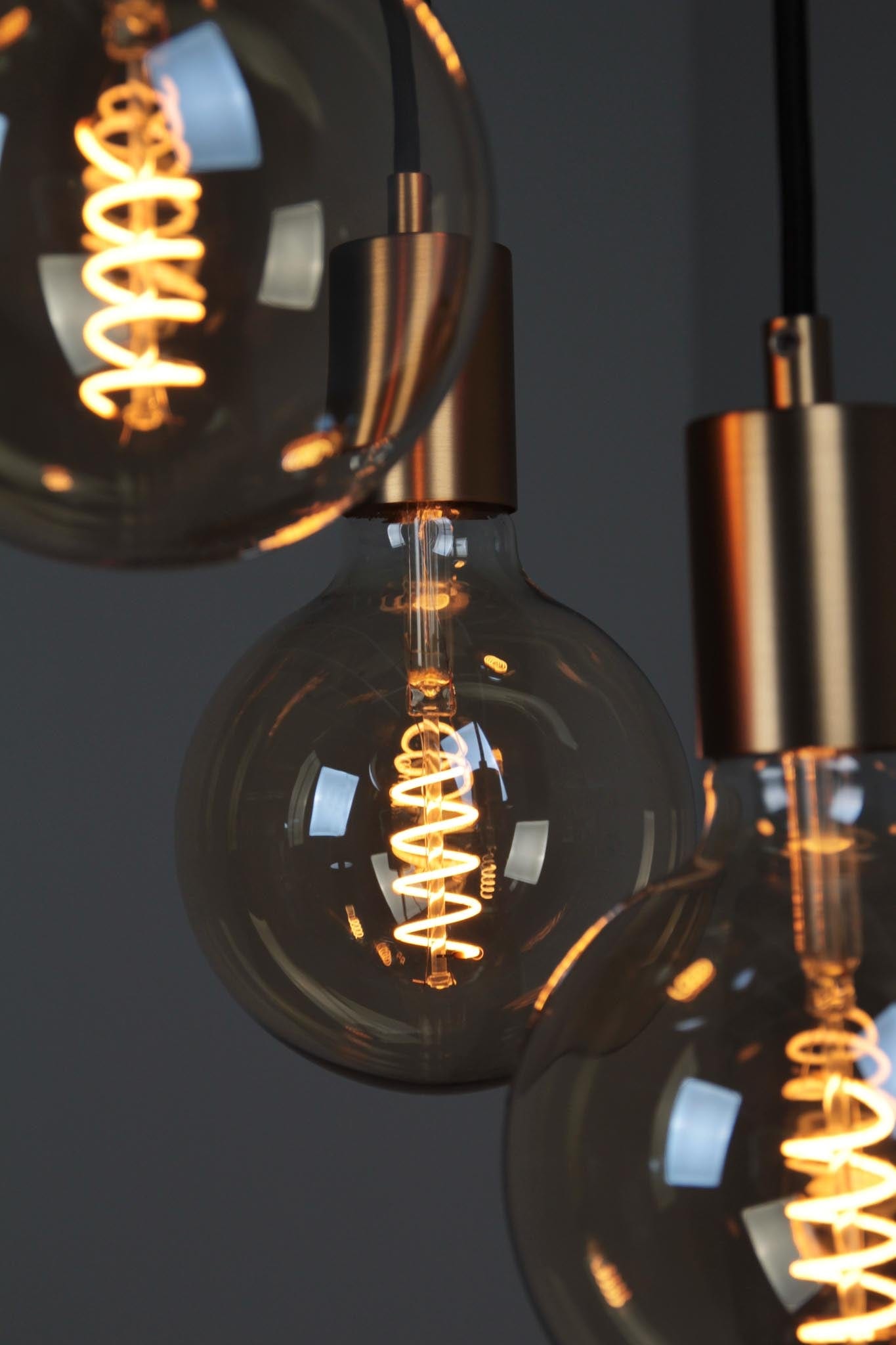 Vintlux E27 Dimmable LED Filament Lamp 4W G125 265lm 2200K Karu Globe XL Gold