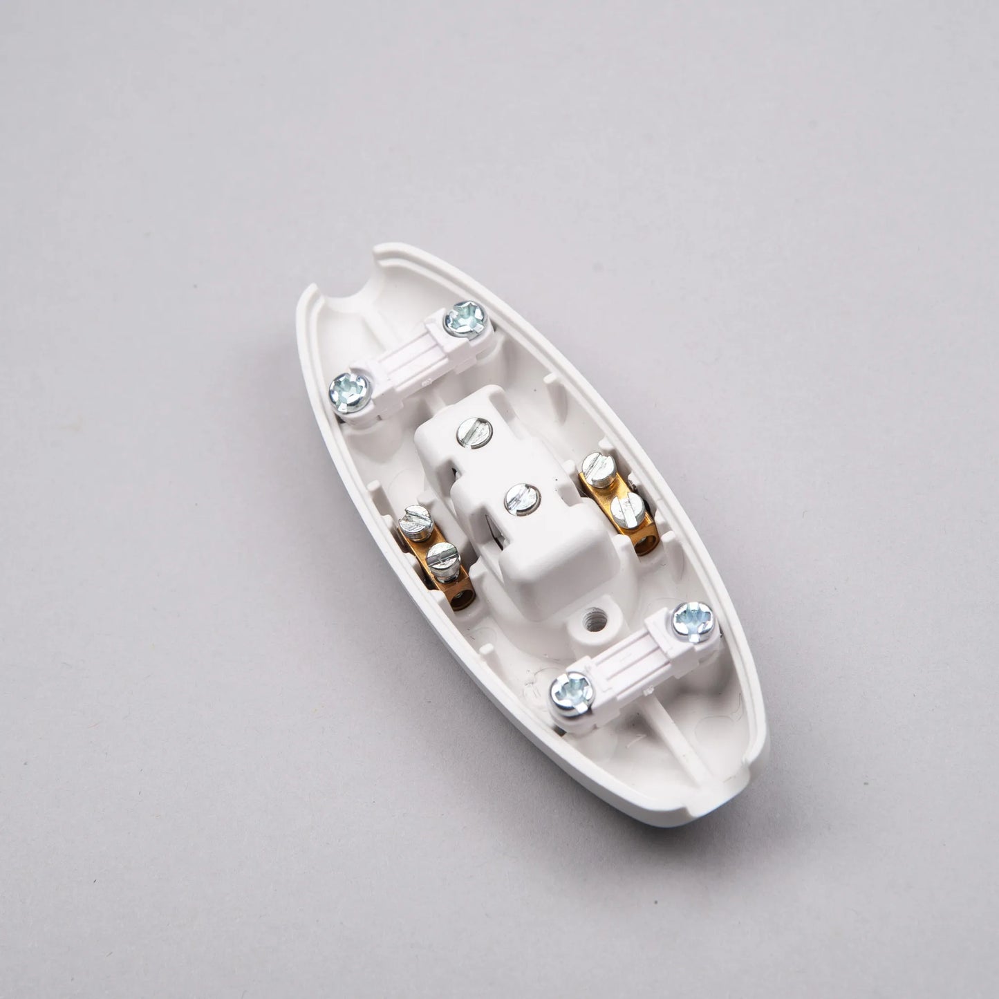 White Inline Switch 'Pebble' with Earth