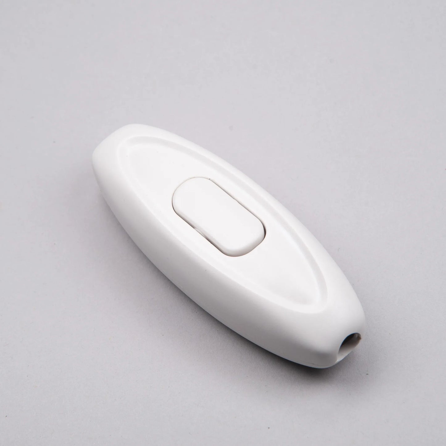 White Inline Switch 'Pebble' with Earth