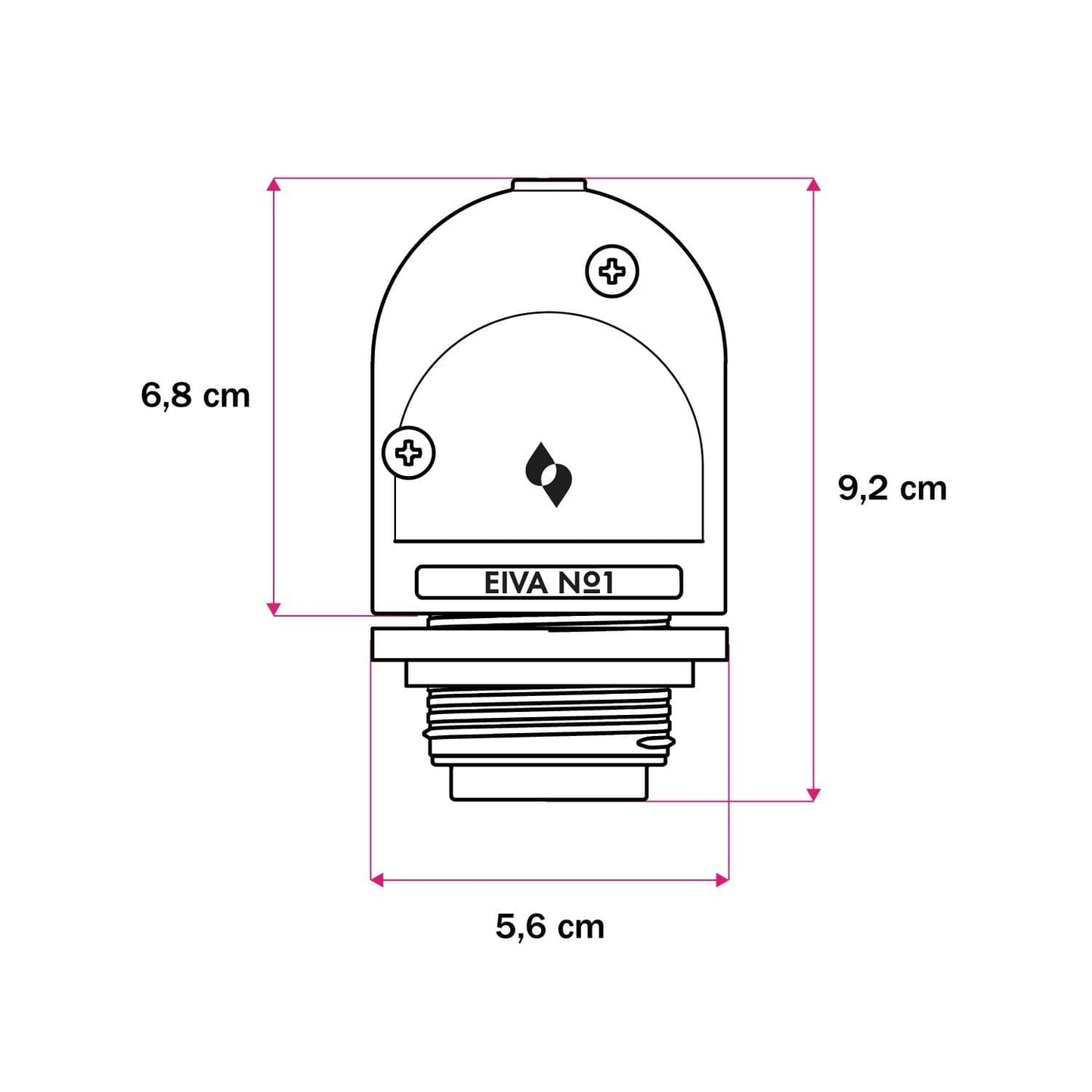 Black E27 IP65 Waterproof Bathroom and Outdoor Lampholder