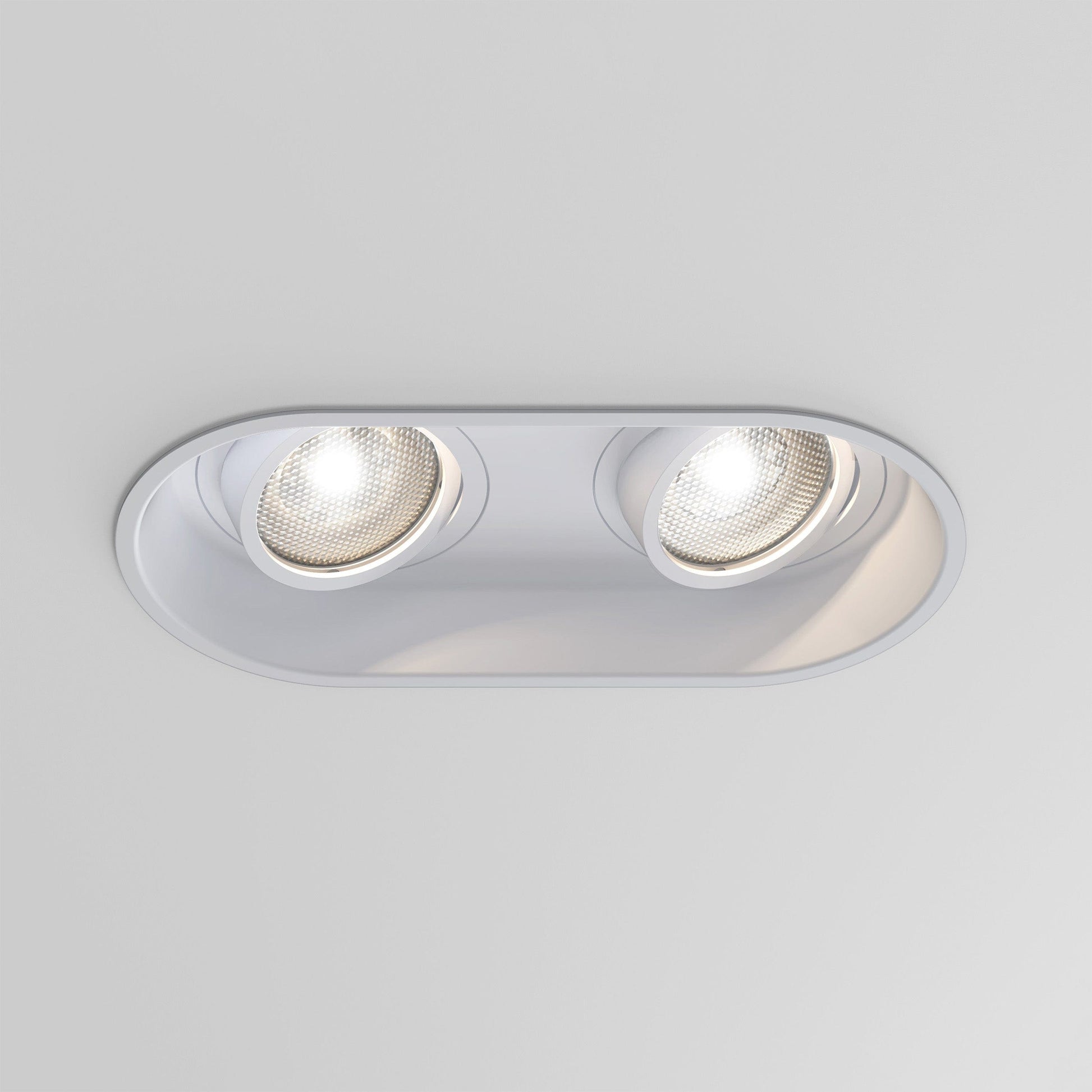 Minima Round Twin Adjustable - Matt White - Astro Lighting at Enamel Shades