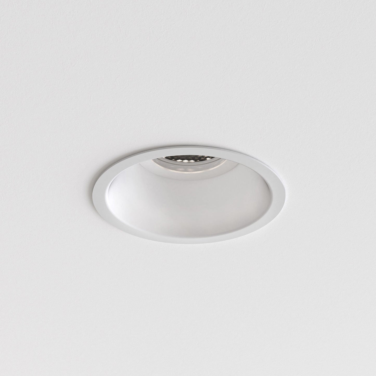 Minima Slimline Round Fixed Fire-Rated IP65 - Matt White - Astro Lighting at Enamel Shades