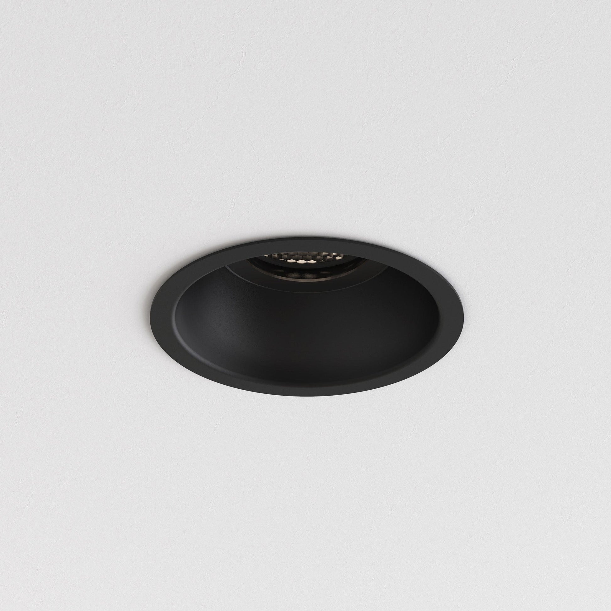 Minima Slimline Round Fixed Fire-Rated IP65 - Matt Black - Astro Lighting at Enamel Shades