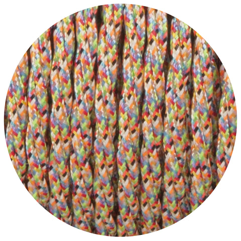 Aztec Harlequin Twisted Fabric Braided Cable