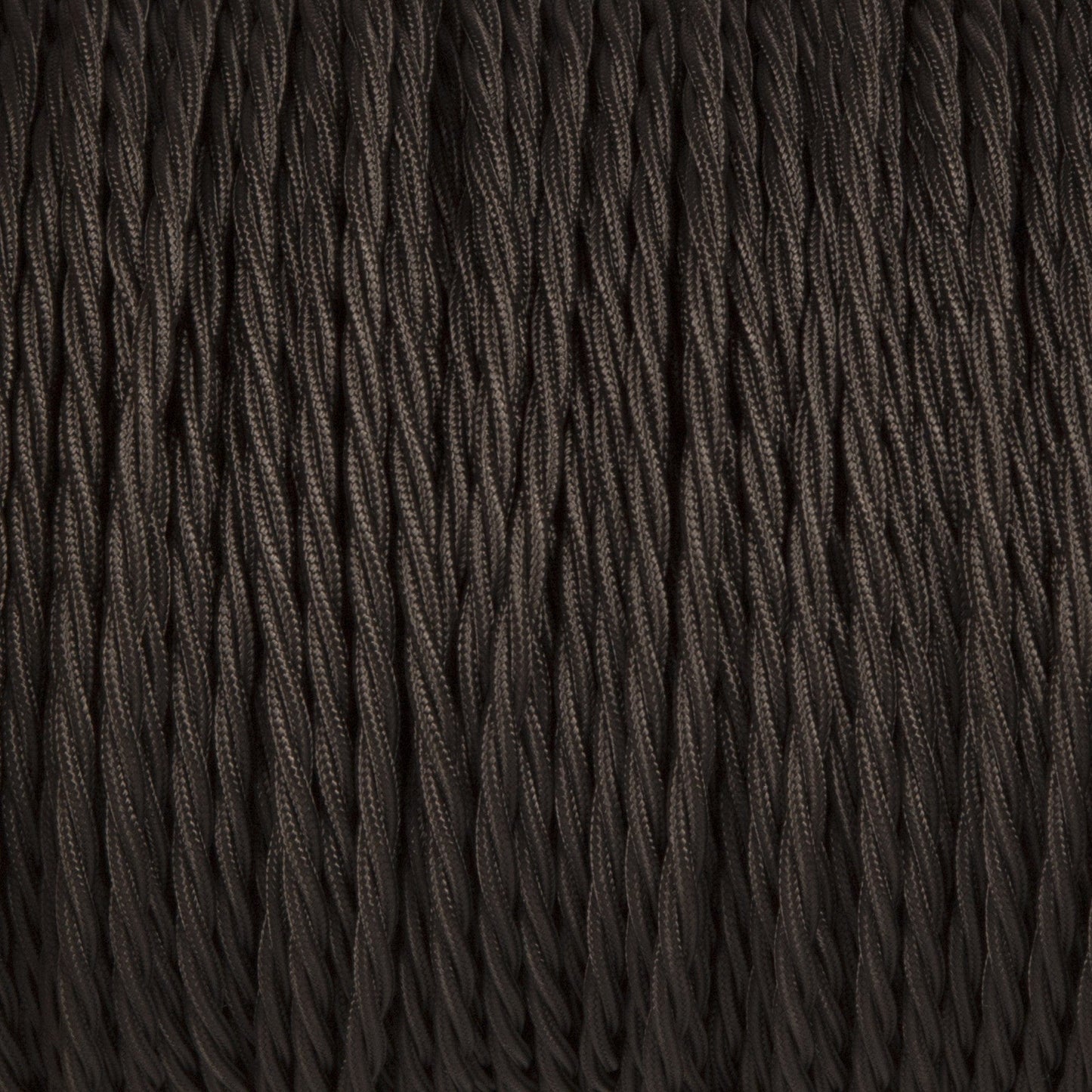 Black Twisted Fabric Braided Cable - Enamel Shades