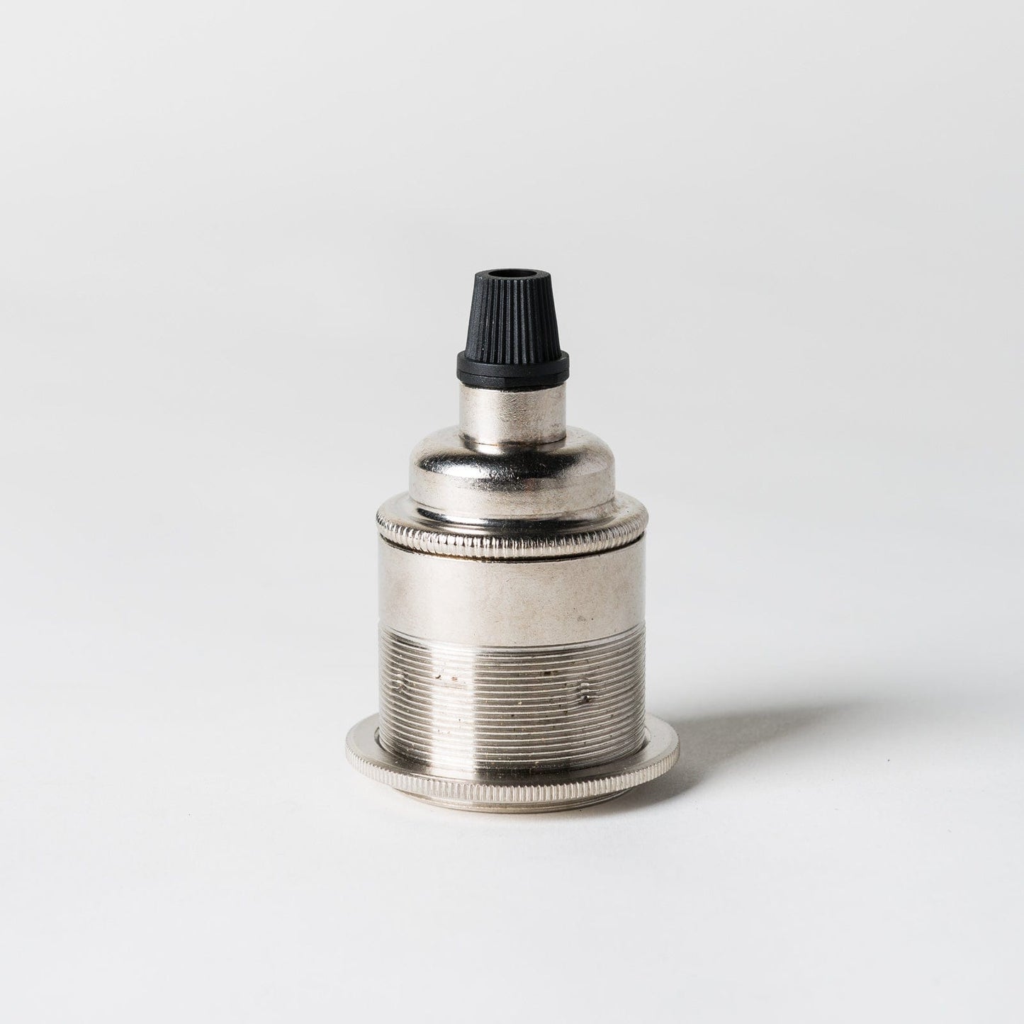 E27 Period Lampholder with grip - Nickel - Enamel Shades