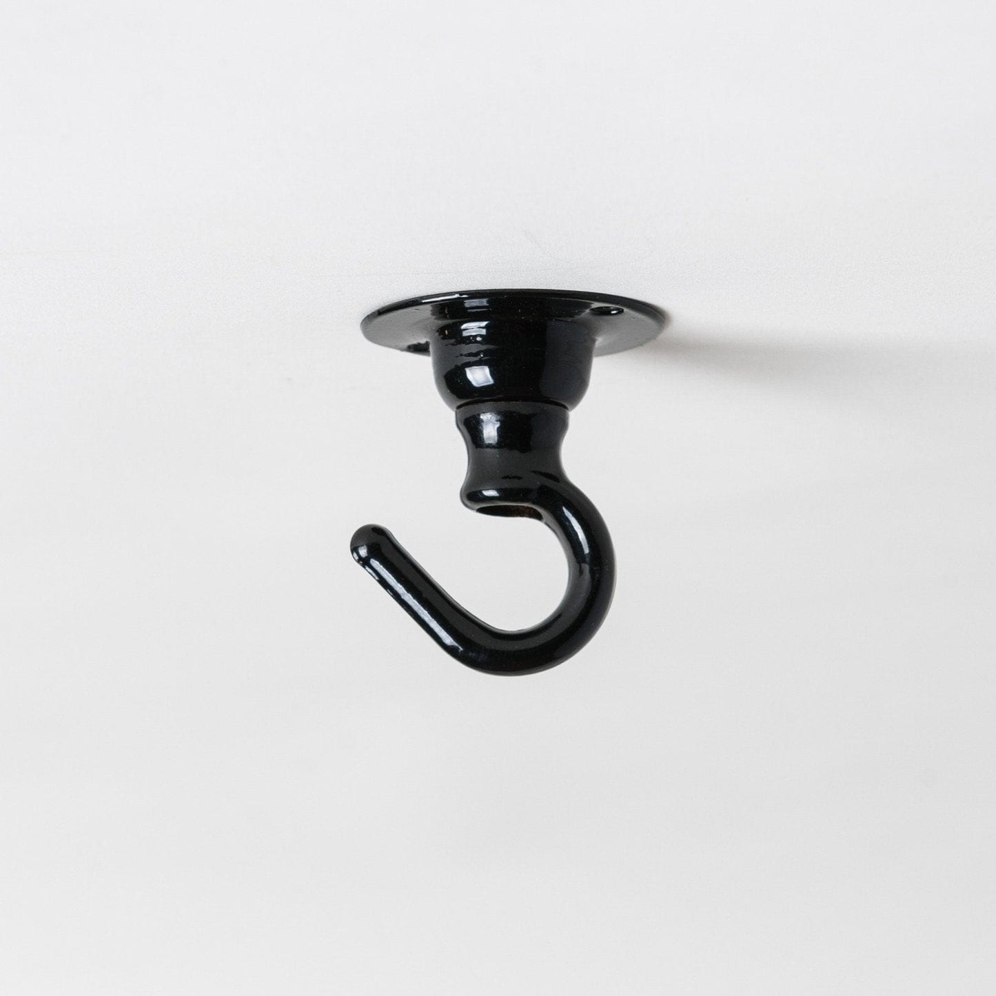 Small Ceiling Hook - Gloss Black - Enamel Shades