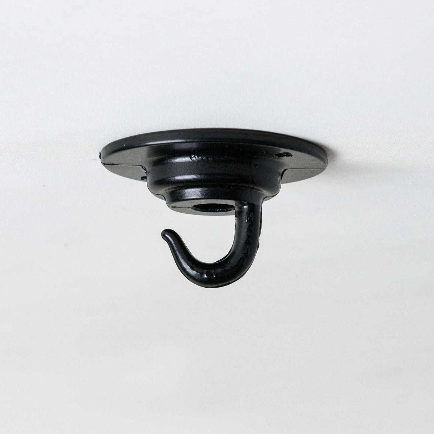 Low Profile Ceiling Hook - Black - Enamel Shades