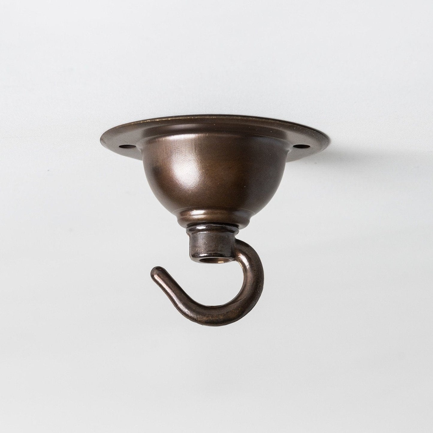 Period Ceiling Hook - Old English Brass - Enamel Shades