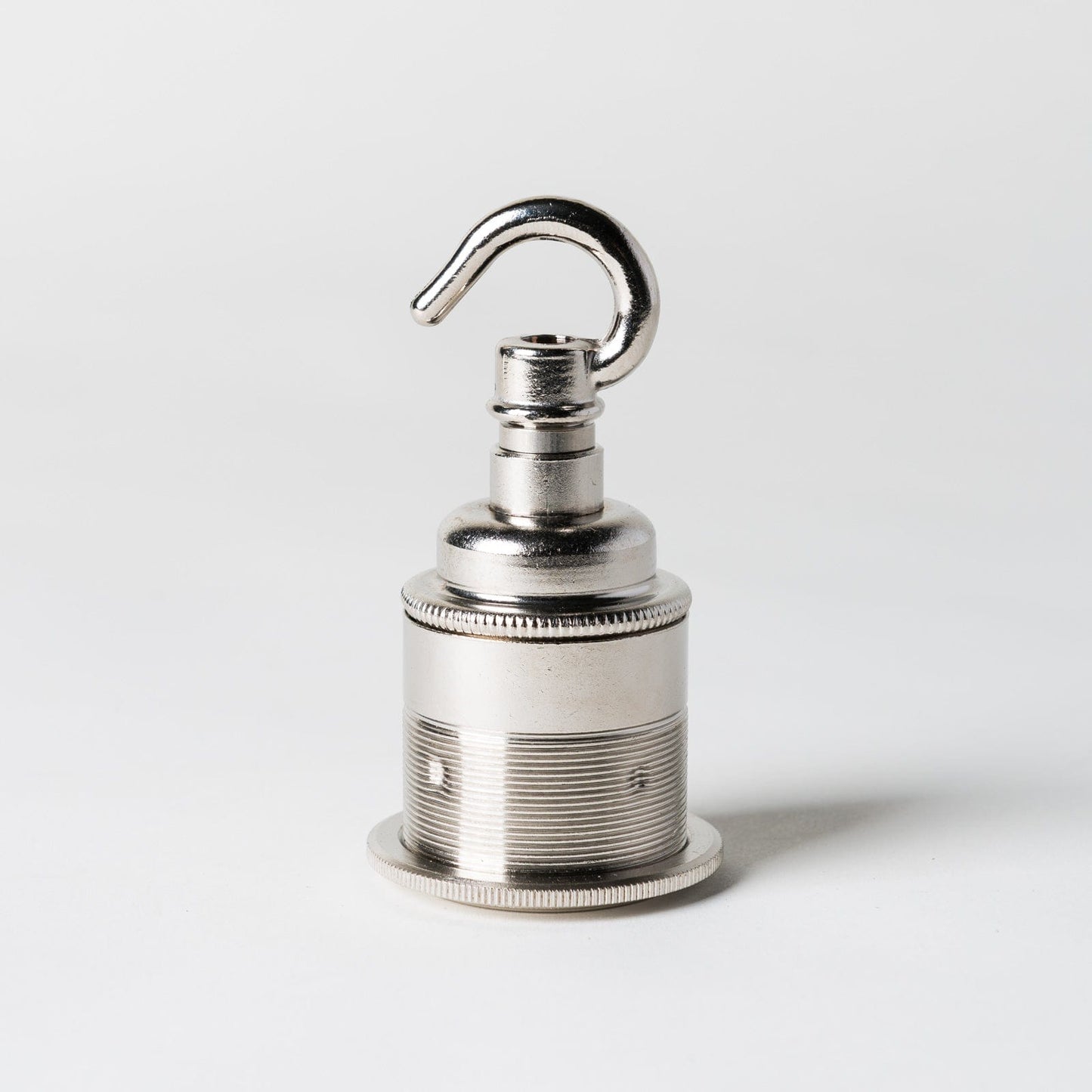 E27 Period Lampholder with hook - Nickel - Enamel Shades