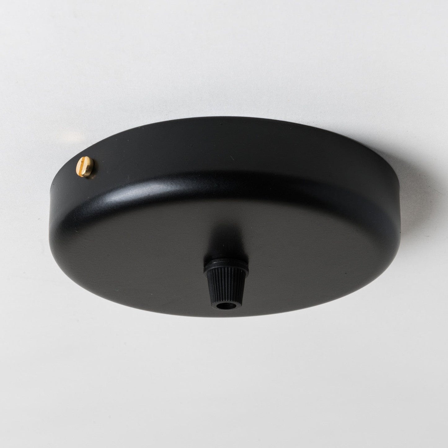 Ceiling Rose Large 125mm Single Outlet - Black - Enamel Shades