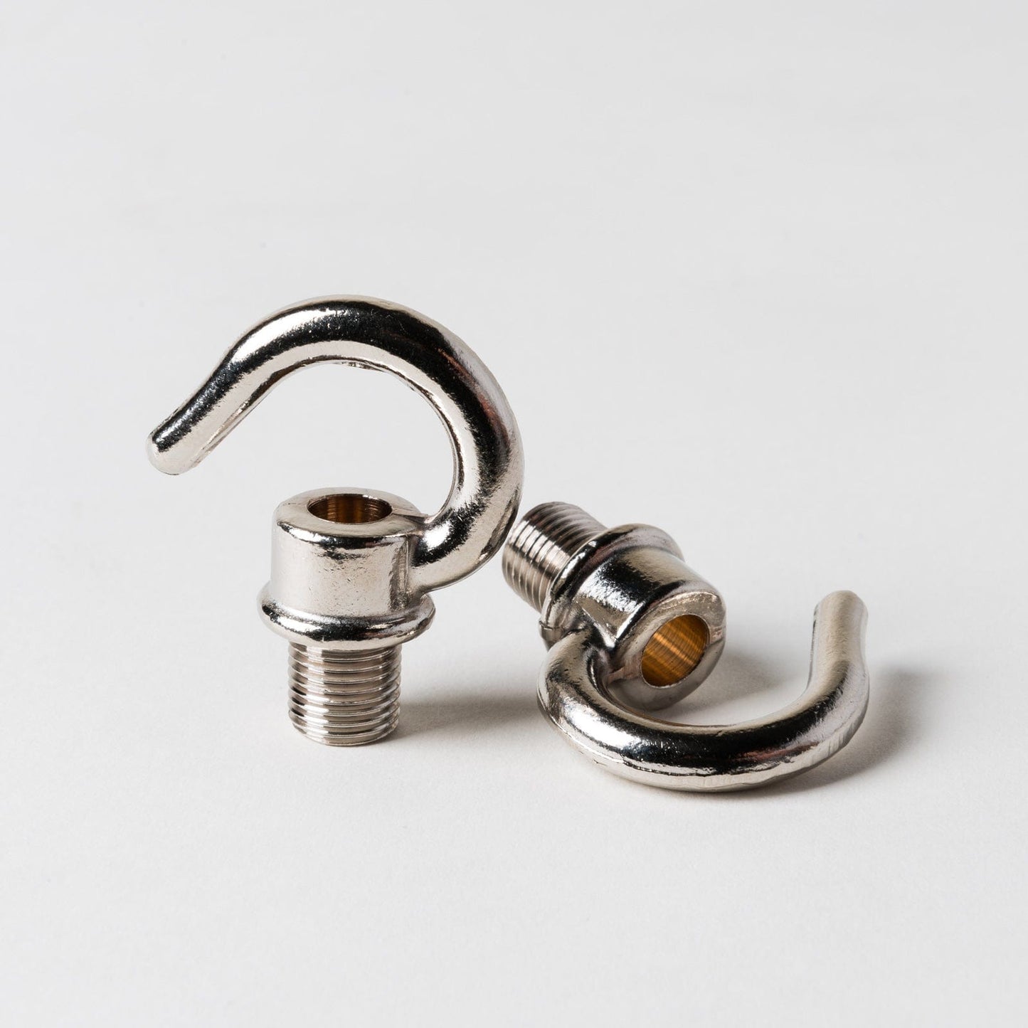 M10 Male Hook Only -Nickel - www.enamelshades.co.uk