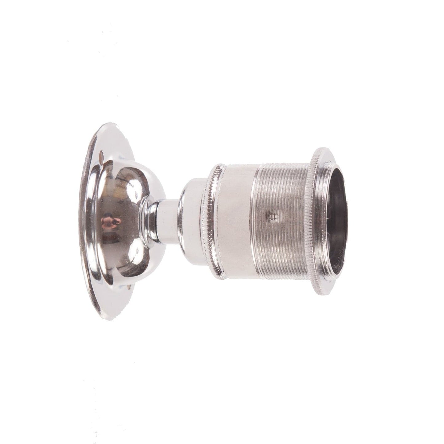 E27 Fixed Period Wall Light - Nickel - www.enamelshades.co.uk