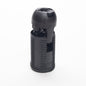 Black Plastic E14 SES Clip Together Threaded Skirt Edison Screw Lampholder without shade rings