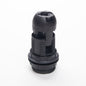 Black Plastic E14 SES Clip Together Threaded Skirt Edison Screw Lampholder with shade rings