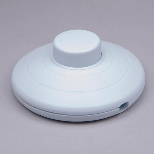 White Round Foot Floor Switch with Push Terminal CE & UL