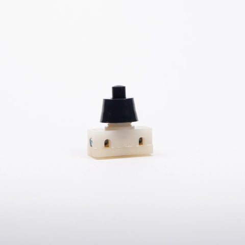 Simple Push Switch M10 8mm Thread Black Cap
