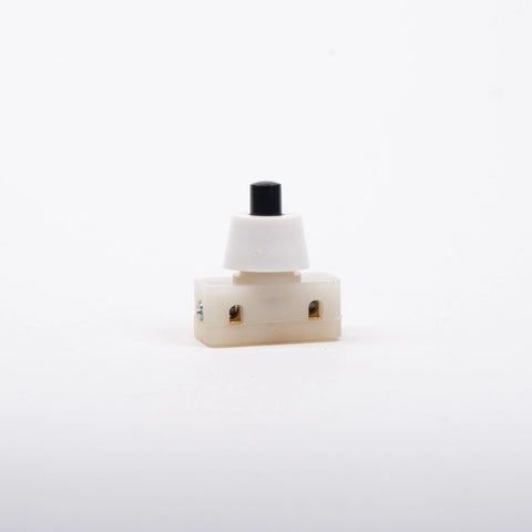 Simple Push Switch M10 8mm Thread White Cap