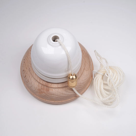 Ceramic Small Dome Ceiling Pull Switch