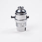 1\2" Threaded Switched Bayonet Period Lampholder with grip - Chrome