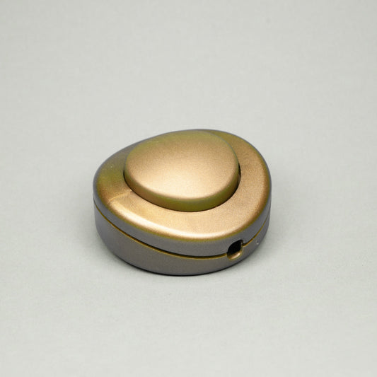Inline Gold Foot Switch Floor Press Switch 65mm diameter