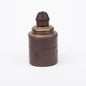 E27 Integral Grip Plain Skirt Lampholder - Old English Brass