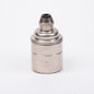 E27 Integral Grip Plain Skirt Lampholder - Nickel
