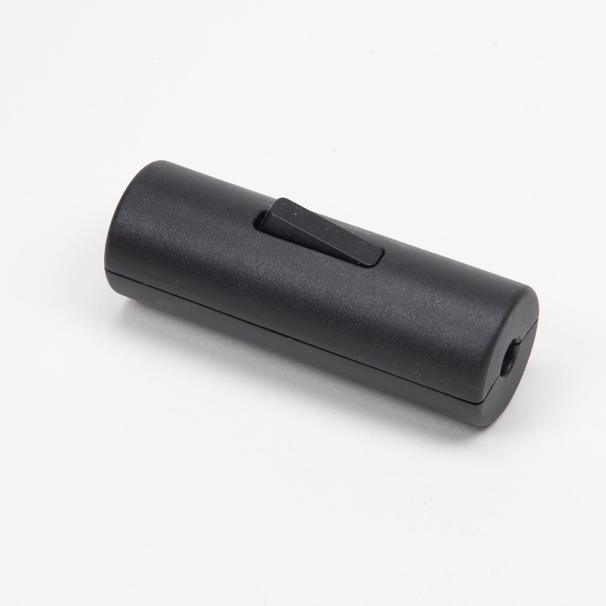 Black Inline Cylinder Switch (with earth) – Enamel Shades