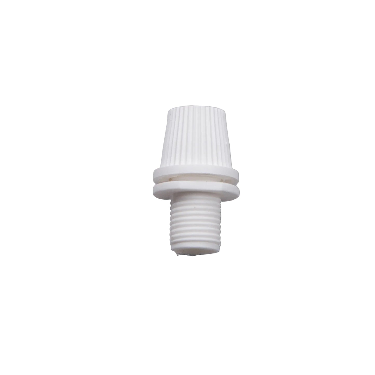 White M10 threaded lighting lampholder cord grip