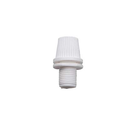 White M10 threaded lighting lampholder cord grip