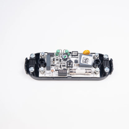 Designer Black Inline Electronic Push Dimmer Switch for Two Core Flex