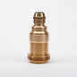 E14 Solid Brass Lampholder with Integral grip - Brass