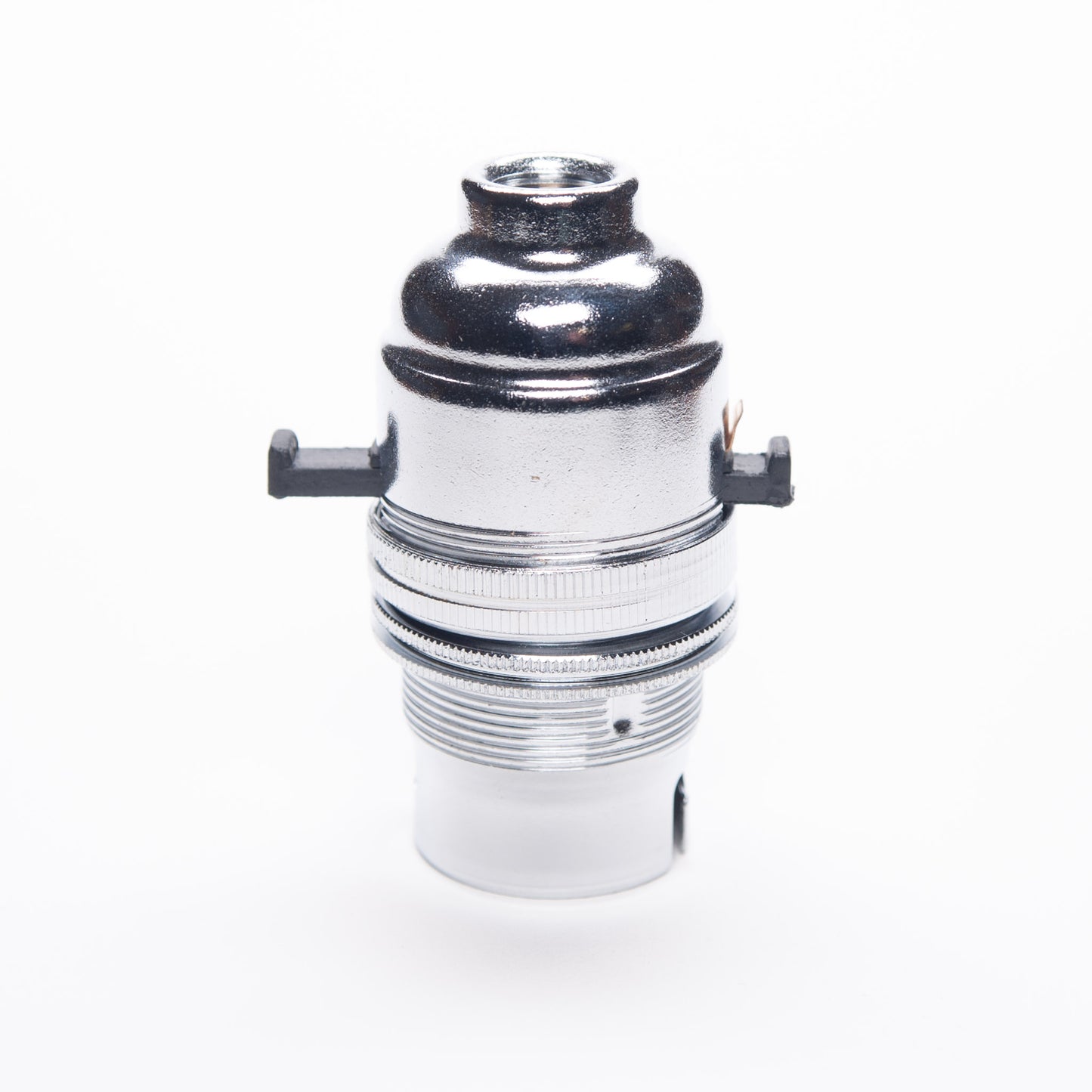 Switched Bayonet Period Lampholder M10 Thread - Chrome