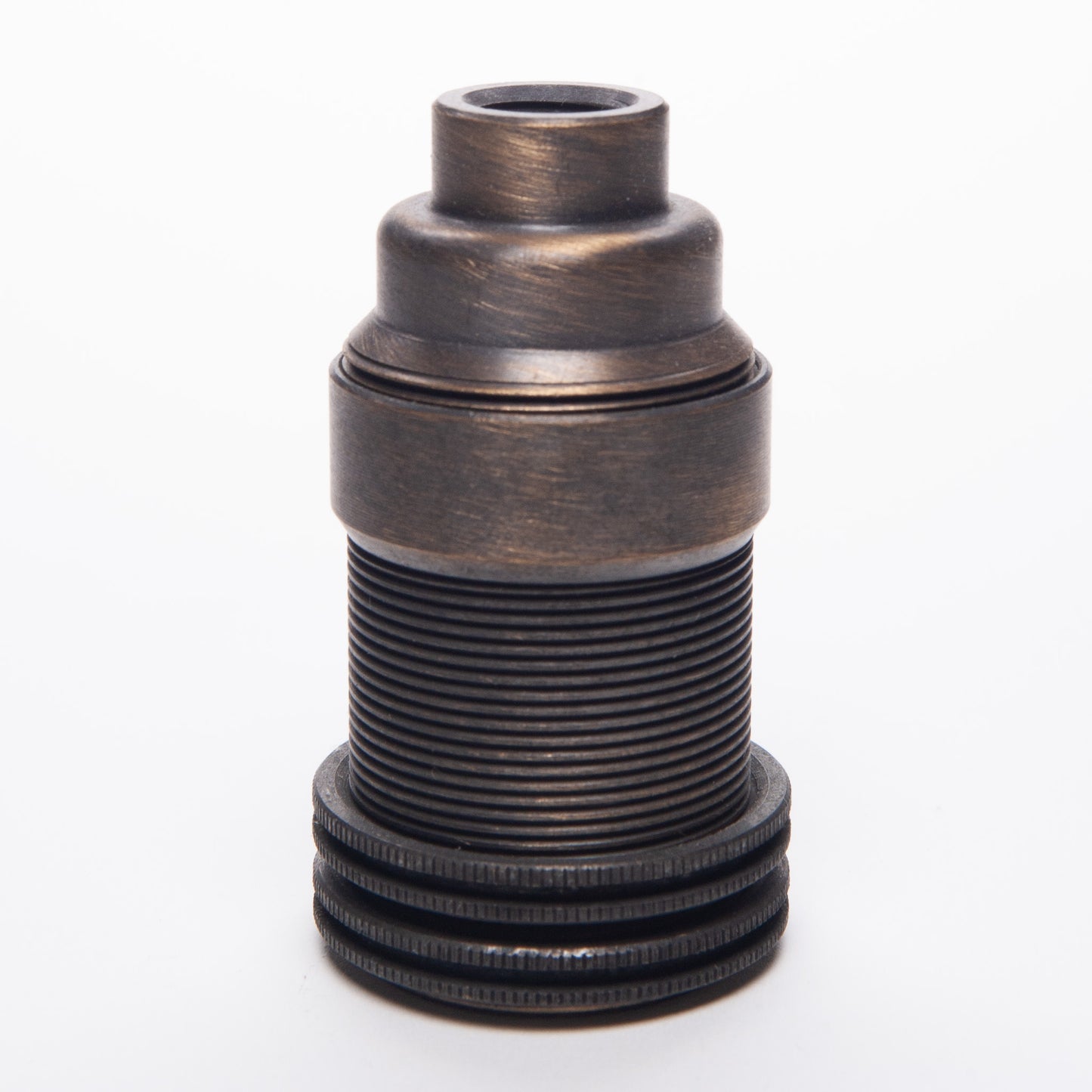 E14 Solid Brass Lampholder M10 Thread - Brushed Antique Brass