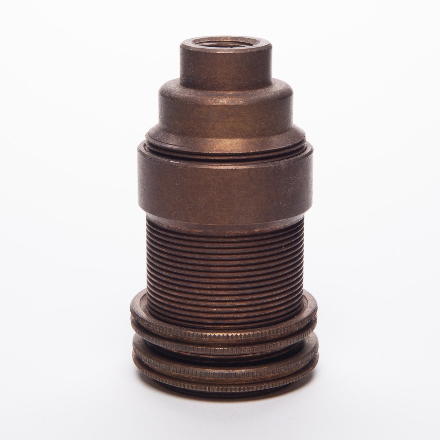E14 Solid Brass Lampholder M10 Thread - Old English Brass