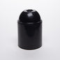 E27 Black Plastic Plain Skirt Lampholder M10 Threaded Entry