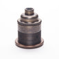 E27 ES Edison Screw Brushed Antique Brass Period   Lampholder M10 Threaded with shade ring