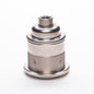 E27 ES Edison Screw Nickel Period   Lampholder M10 Threaded with shade ring
