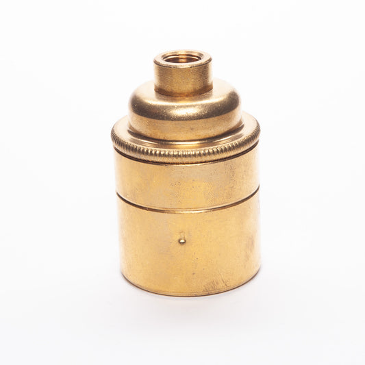 E27 ES Edison Screw Plain Skirt Solid Brass Period   Lampholder M10 Threaded