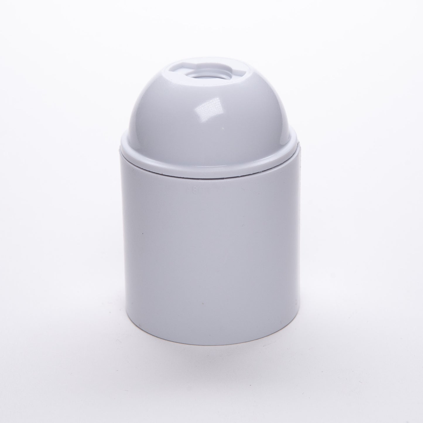 E27 ES Edison Screw White Plastic Lampholder M10 Threaded Plain Skirt