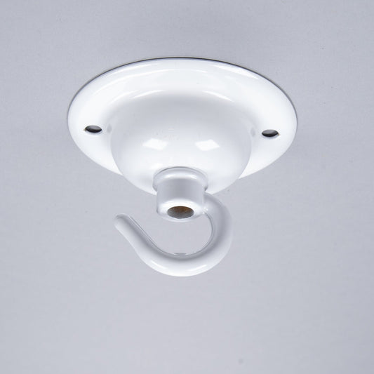 Period Ceiling Hook - White
