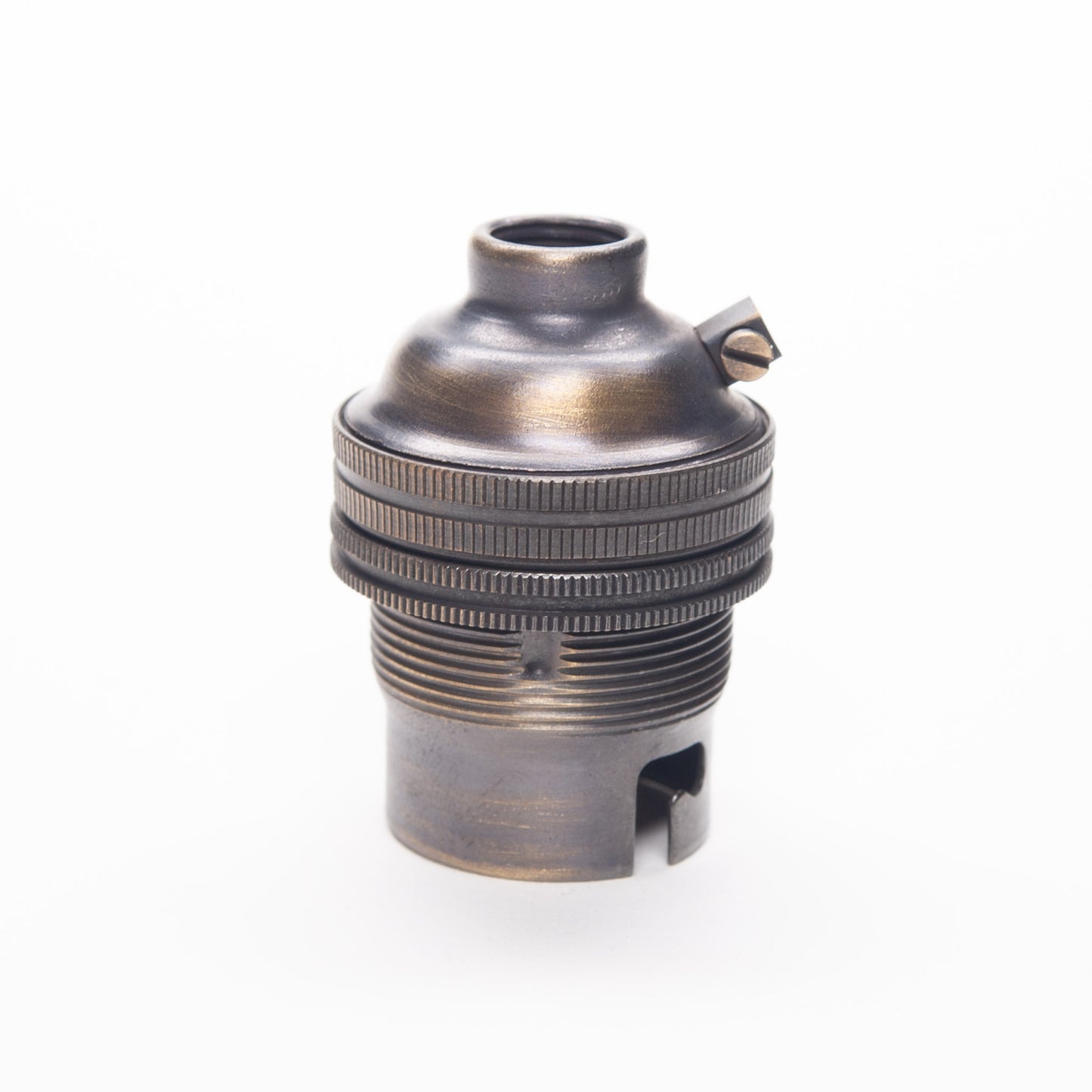 Bayonet Period Lampholder M10 Thread- Brushed Antique