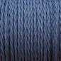 Navy Blue Twisted 0.75mm Fabric Braided Cable