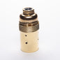 E14 Plated Brass Plain Skirt Lampholder M10 Threaded