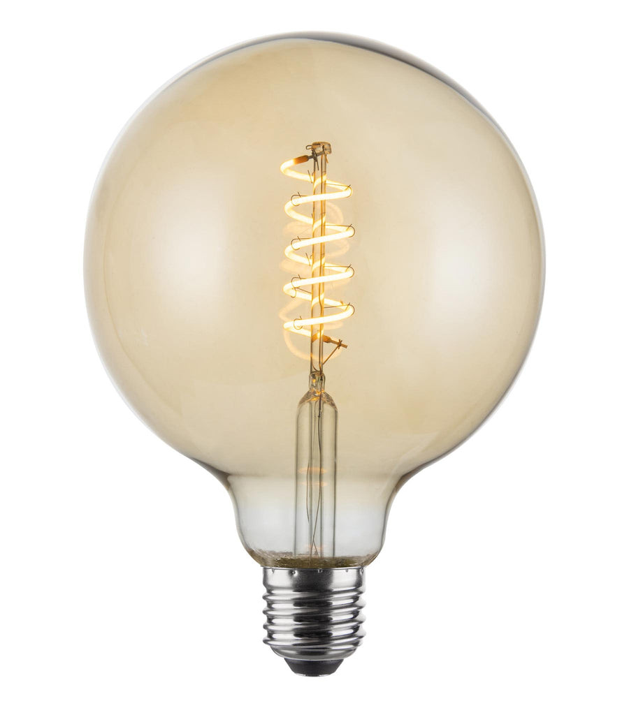 Vintlux E27 Dimmable LED Filament Lamp 4W G125 265lm 2200K Karu Globe XL Gold