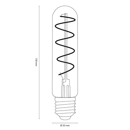 Vintlux E27 4W T30 265lm 2200K Karu 130mm Gold Tube Dimmable LED Bulb